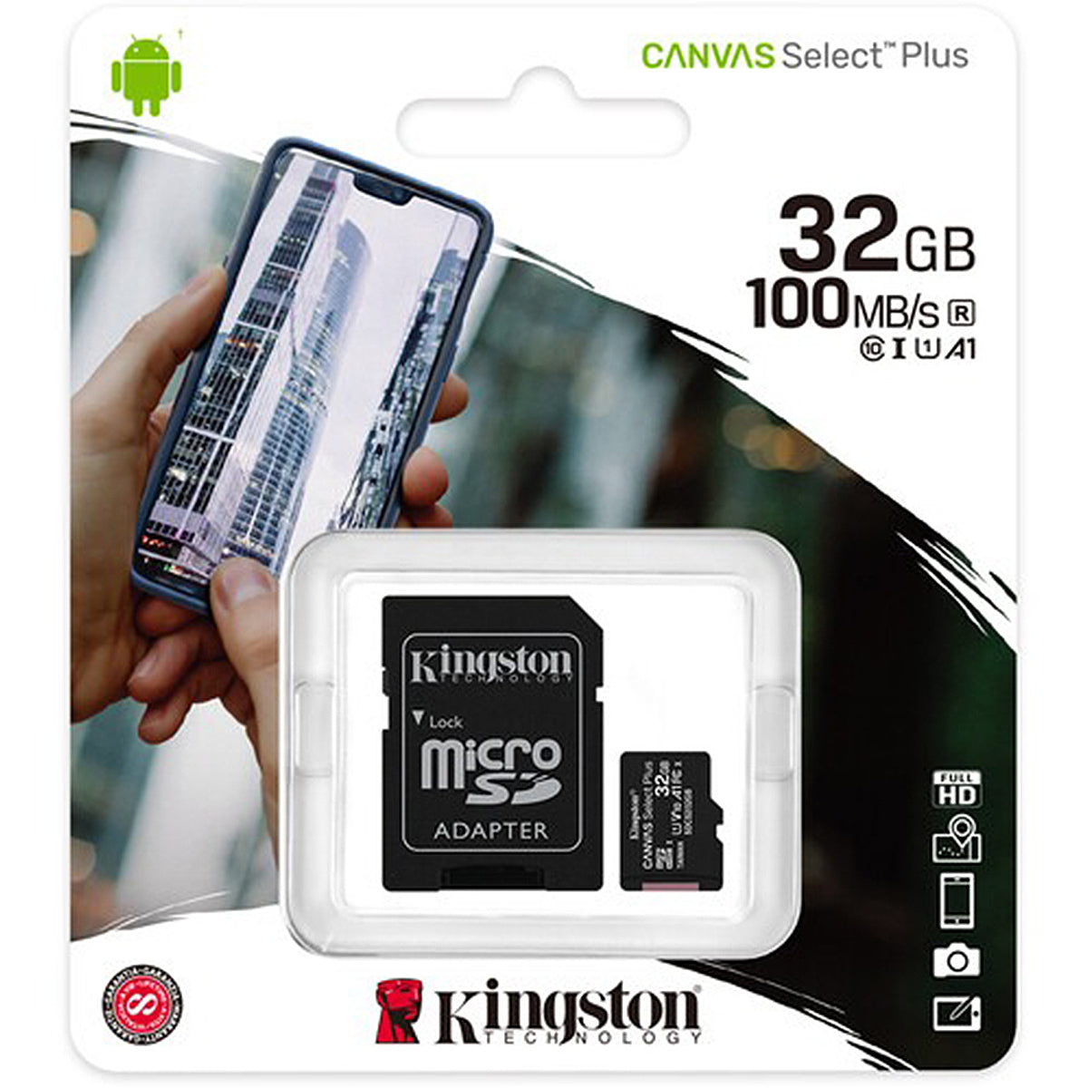 Kingston Memory Card 32GB with SD Adapter