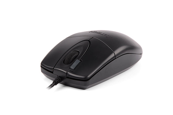 A4Tech OP-620D USB Wired Mouse – Black Edition with Smooth Tracking