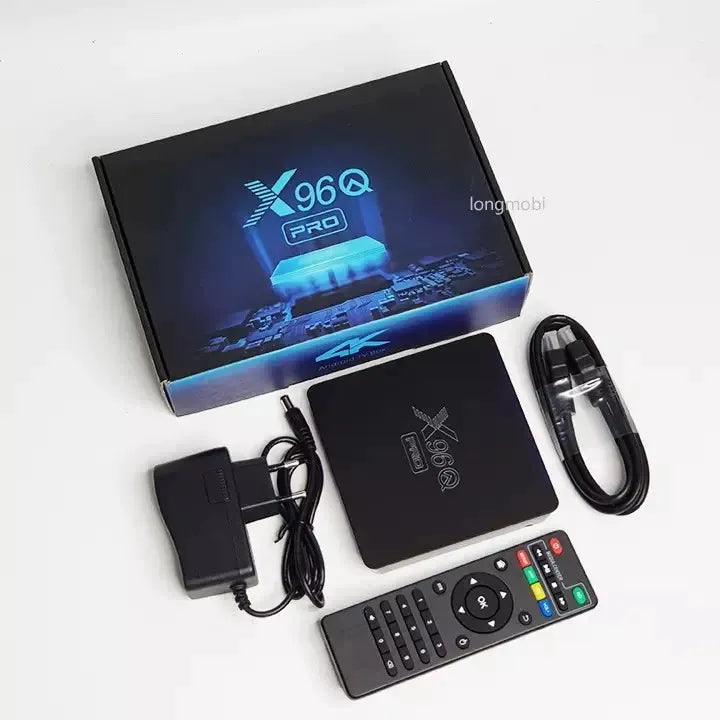 X96 Q PRO Android Box Android 15 TV Box – 4K HDR Ultra HD Streaming Device with 8GB RAM + 128GB Storage, 2.4G WiFi, HDMI Output