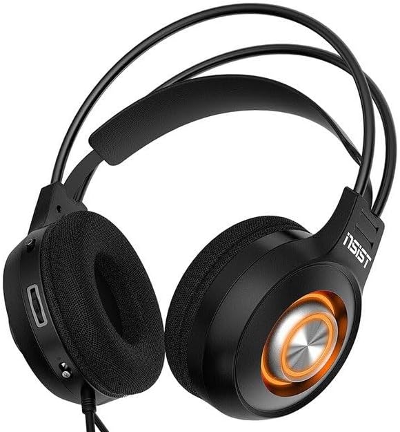 INSIST G04 Gaming Headset – Noise-Reducing Swivel Mic, RGB Lighting, 3.5mm Audio + USB Power