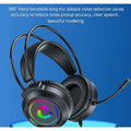 H85 RGB Gaming Headset with Microphone – Surround Sound Stereo Bass Headphones