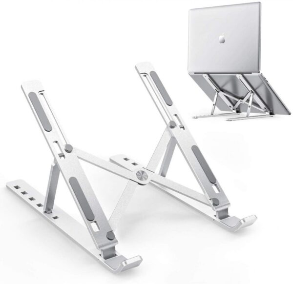 Foldable Adjustable Aluminum Laptop Stand Portable Desktop Holder