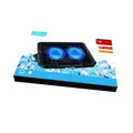 Cooling Pad N-99 with 2 USB,LED Lights – Silent, Ergonomic, High-Airflow Laptop Cooler