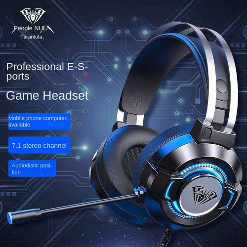 AULA S602 Full A RGB Gaming Headset – Surround Sound with Noise-Cancelling Mic and Dynamic RGB Lighting