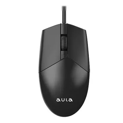 Aula AM104 Wired Optical Mouse – Ergonomic, Precision Control, Plug-and-Play (Black)